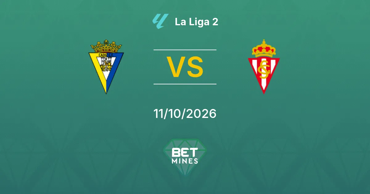 Cádiz vs Sporting Gijón Prediction: Match Preview and Analysis | La Liga 2 11-10-2026