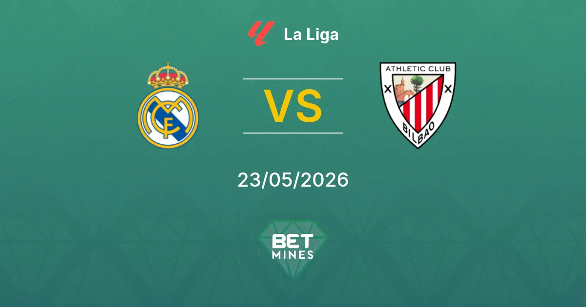 Real Madrid x Athletic Club Palpite: Prévia e Análise da Partida | La Liga 23-05-2026