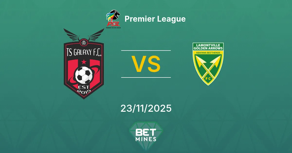 TS Galaxy vs Golden Arrows Prediction: Match Preview and Analysis | Premier League 23-11-2025