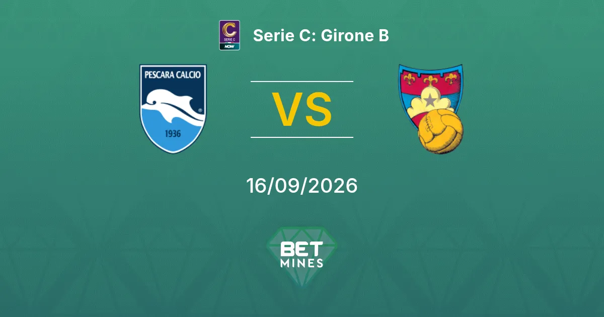 Pronostico Pescara vs Gubbio: Anteprima e analisi della partita | Serie C: Girone B 16-09-2026