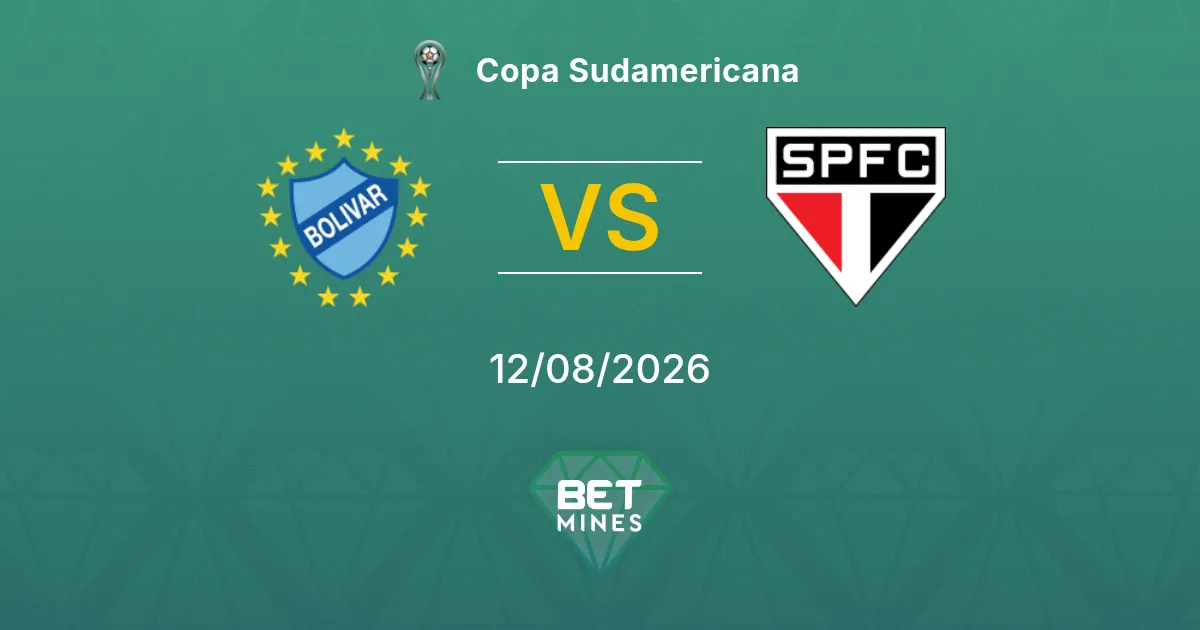 Club Bolívar vs São Paulo Prediction: Match Preview and Analysis | Copa Sudamericana 12-08-2026