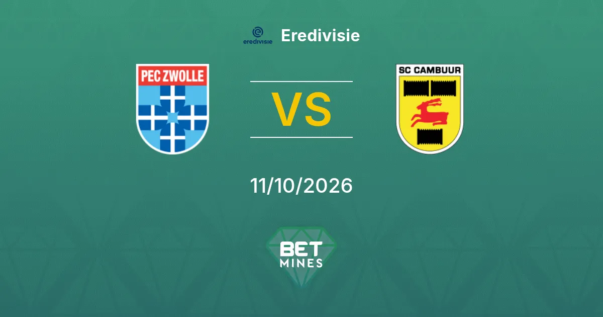 PEC Zwolle vs SC Cambuur Prediction: Match Preview and Analysis | Eredivisie 11-10-2026