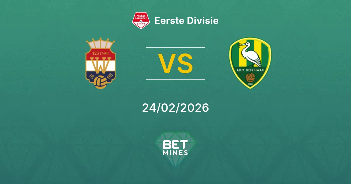 Willem II vs ADO Den Haag Prediction: Match Preview and Analysis | Eerste Divisie 24-02-2026