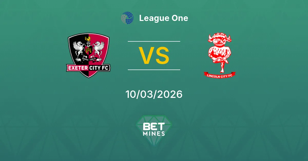 Exeter City x Lincoln City Palpite: Prévia e Análise da Partida | League One 10-03-2026