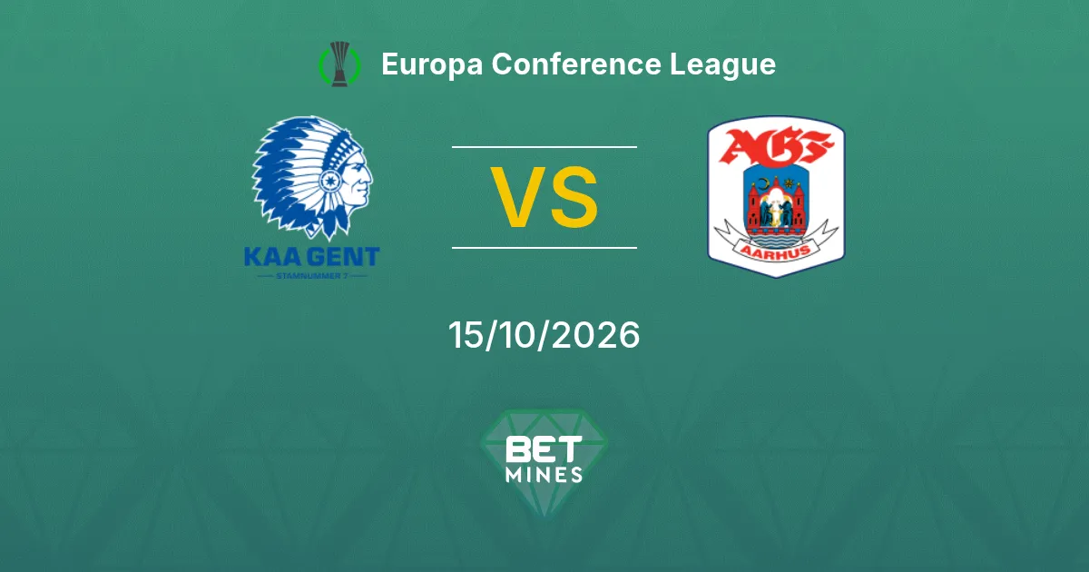 Gent x AGF Palpite: Prévia e análise da partida | Europa Conference League 15-10-2026