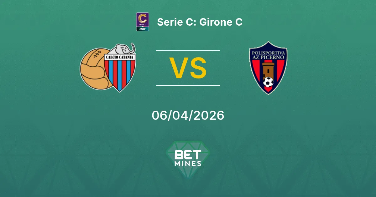 Catania vs Picerno Pronóstico: Previa y Análisis del Partido | Serie C: Grupo C 06-04-2026