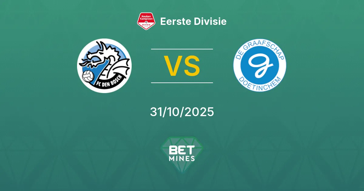 FC Den Bosch vs De Graafschap Pronostico: Analisi e Anteprima della Partita | Eerste Divisie 31-10-2025