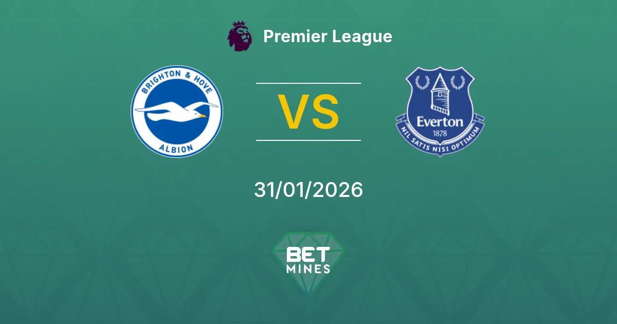 Brighton & Hove Albion vs Everton Prediction: Match Preview and Analysis | Premier League 31-01-2026