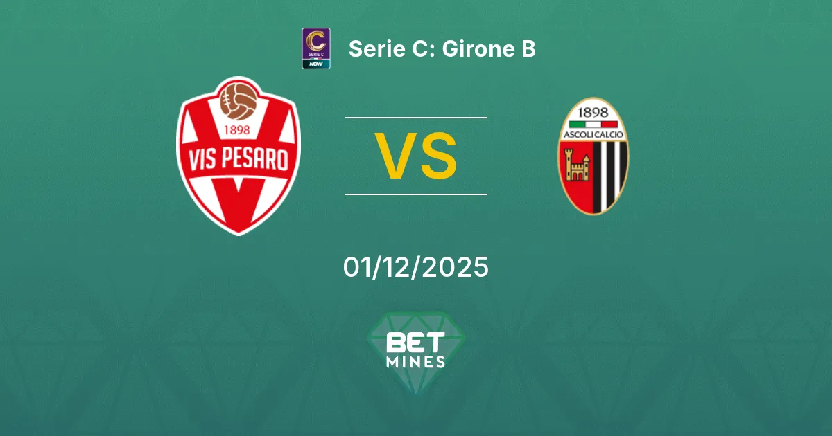 Vis Pesaro vs Ascoli Prediction: Match Preview and Analysis | Serie C: Girone B 01-12-2025