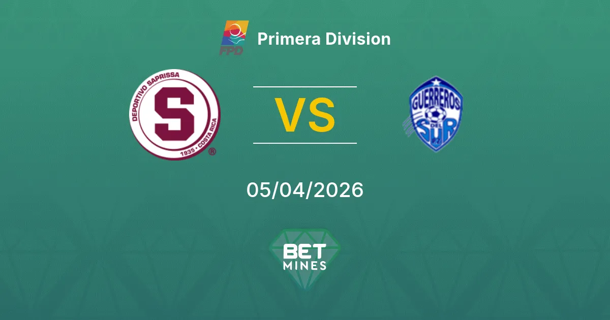 Deportivo Saprissa vs Pérez Zeledón Pronóstico: Previa y Análisis del Partido | Primera División 05-04-2026