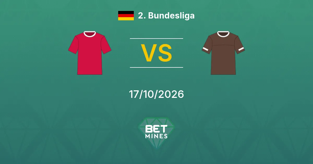 Hannover 96 vs St. Pauli Pronostic : avant-match et analyse | 2. Bundesliga 17-10-2026