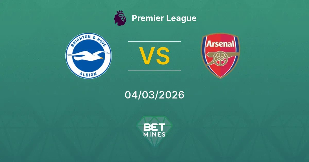 Brighton & Hove Albion vs Arsenal Prediction: Match Preview and Analysis | Premier League 04-03-2026