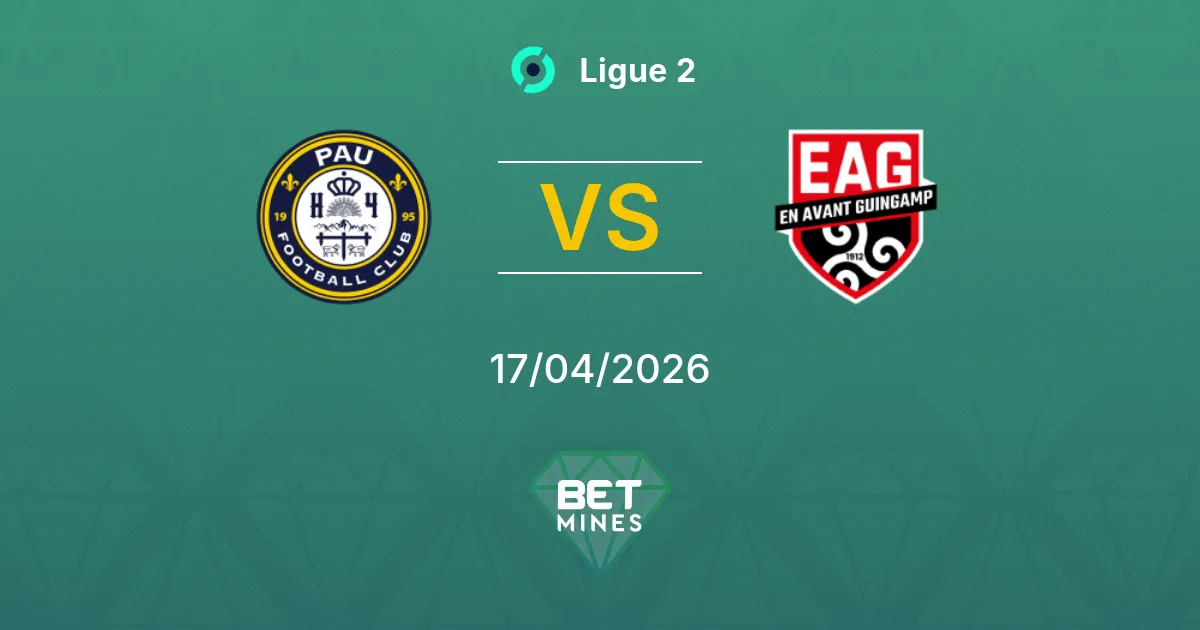 Pau vs Guingamp Pronóstico: Previa y Análisis del Partido | Ligue 2 17-04-2026