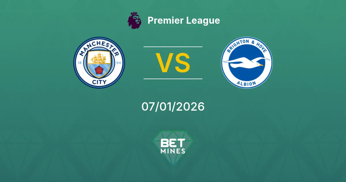 Manchester City vs Brighton & Hove Albion Pronostico: Anteprima e Analisi | Premier League 07-01-2026