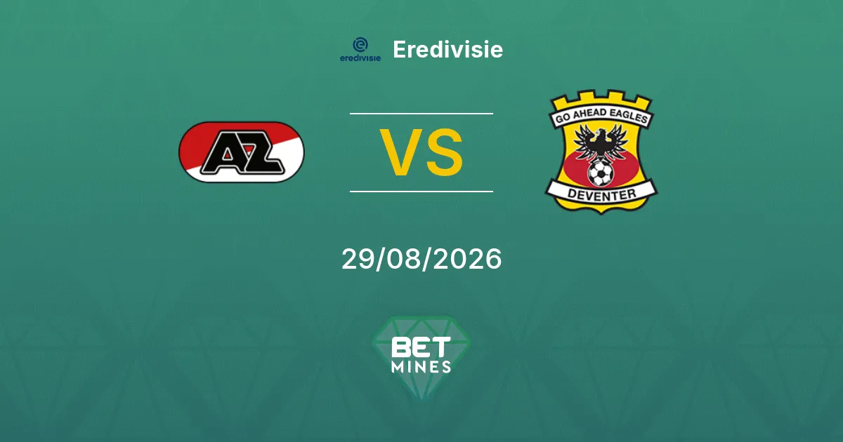 Palpite AZ Alkmaar x Go Ahead Eagles: Prévia e análise da partida | Eredivisie 29-08-2026