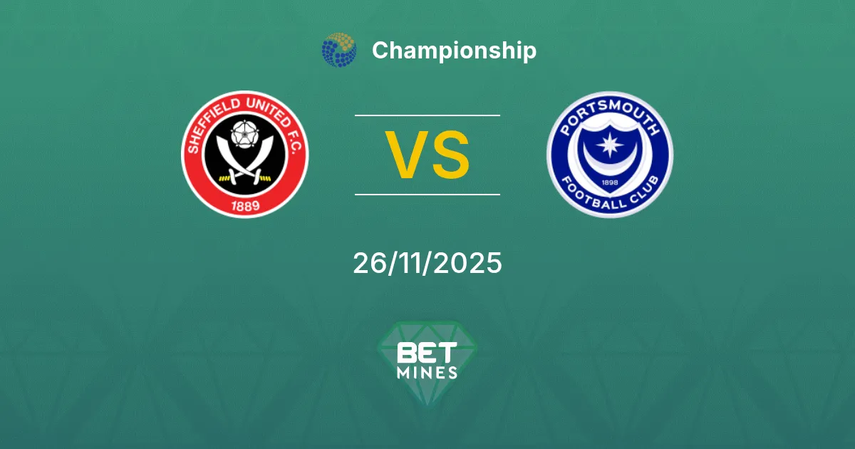 Sheffield United vs Portsmouth Prediction: Match Preview and Analysis | Championship 26-11-2025