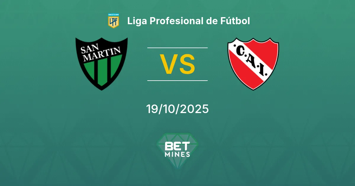 San Martín San Juan vs Independiente Pronostico: Anteprima e Analisi della Partita | Liga Profesional de Fútbol 19-10-2025