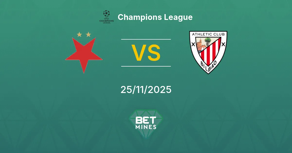 Slavia Praha vs Athletic Club Prediction: Match Preview and Analysis | Champions League 25-11-2025