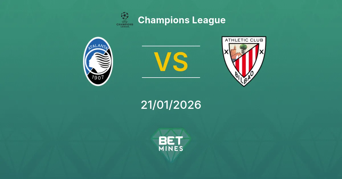 Atalanta vs Athletic Club Prediction: Match Preview and Analysis | Champions League 21-01-2026