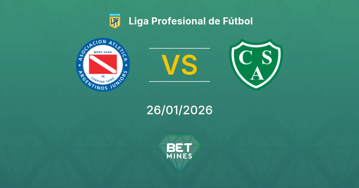 Argentinos Juniors vs Sarmiento Prediction: Match Preview and Analysis | Liga Profesional de Fútbol 26-01-2026