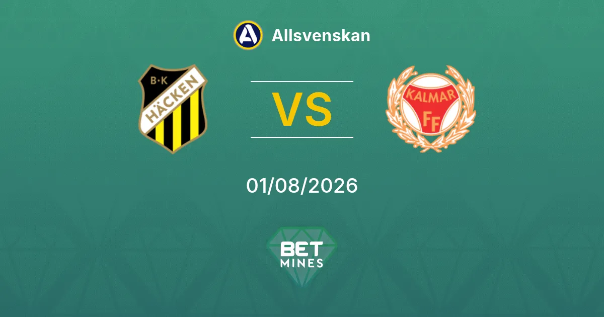 Pronostic Häcken vs Kalmar : Présentation et Analyse du Match | Allsvenskan 01-08-2026