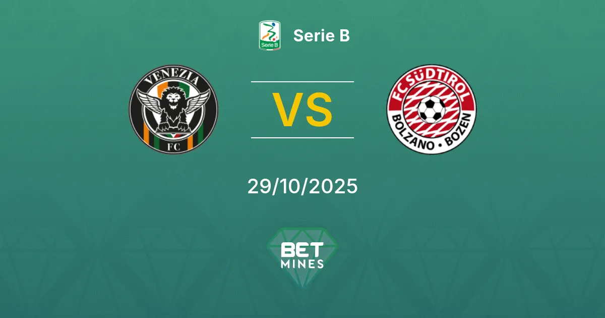 Venezia vs Südtirol Prediction: Match Preview and Analysis | Serie B 29-10-2025