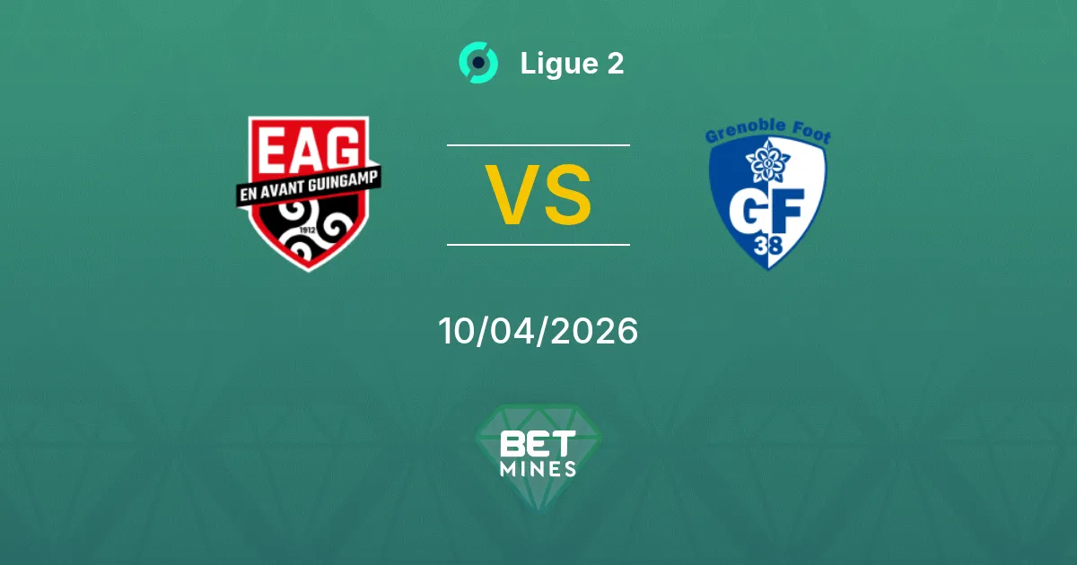 Guingamp vs Grenoble Foot 38 Pronóstico: Previa y Análisis del Partido | Ligue 2 10-04-2026