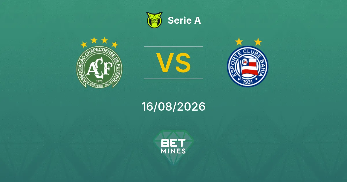 Chapecoense vs Bahia Prediction: Match Preview and Analysis | Serie A 16-08-2026