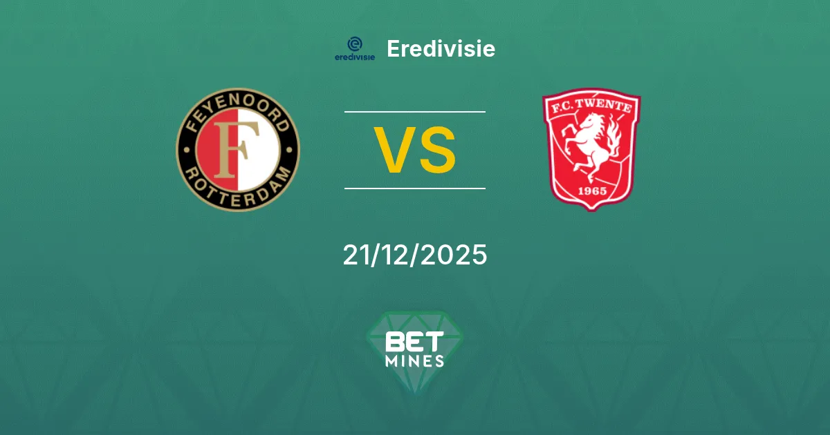 Feyenoord vs FC Twente Pronostico: Anteprima e Analisi della Partita | Eredivisie 21-12-2025