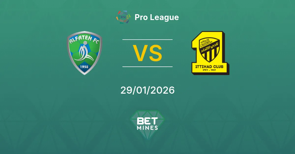 Al Fateh vs Al Ittihad Pronostico: Anteprima e Analisi del Match | Pro League 29-01-2026