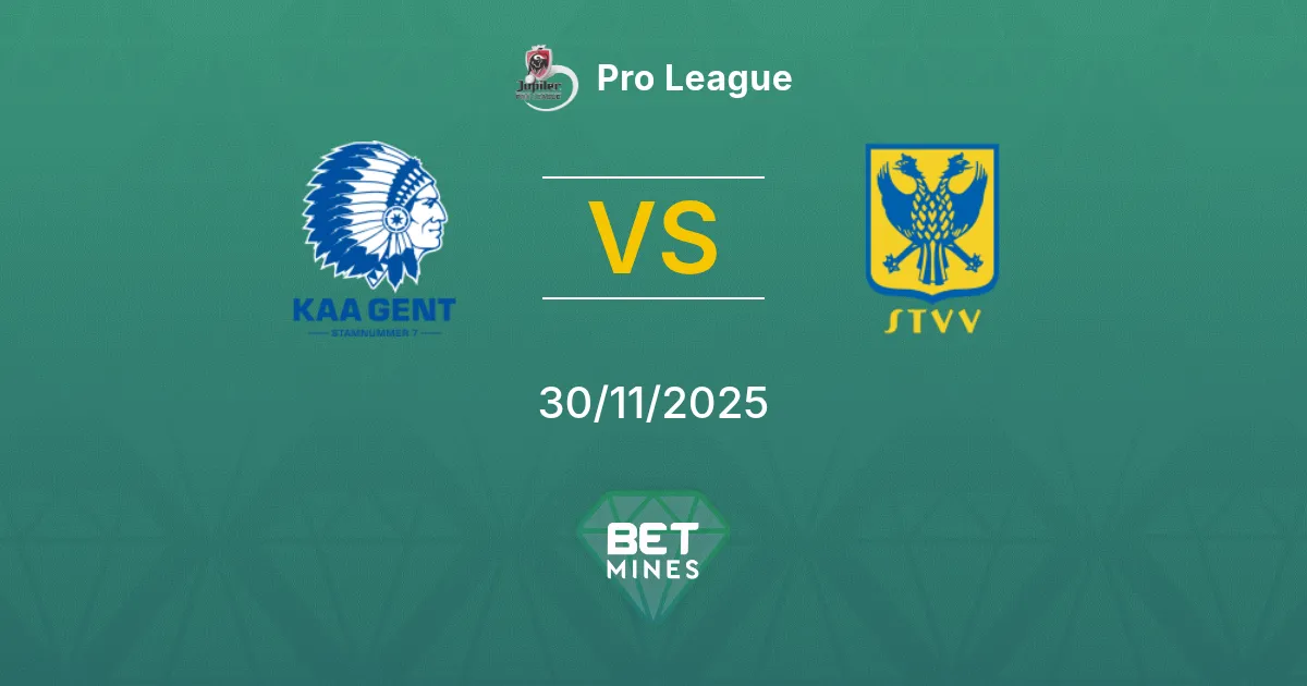 Gent vs Sint-Truiden Prediction: Match Preview and Analysis | Pro League 30-11-2025