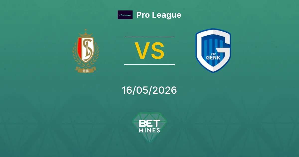 Standard de Lieja vs Genk Pronóstico: Previa y Análisis del Partido | Pro League 16-05-2026