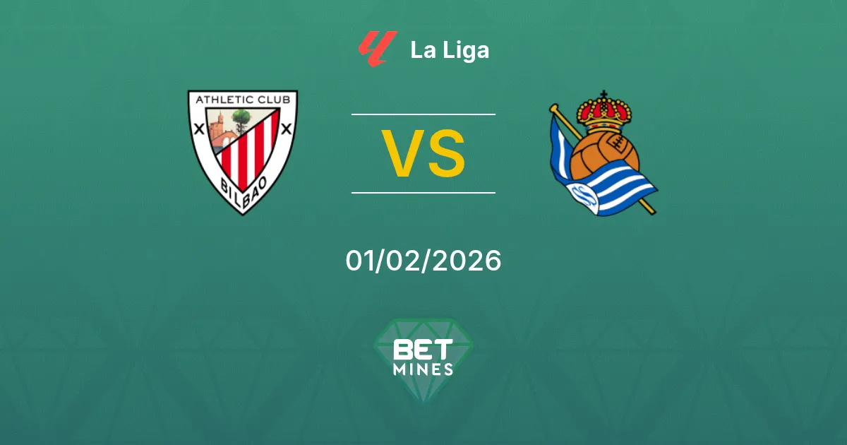 Athletic Club vs Real Sociedad Prediction: Match Preview and Analysis | La Liga 01-02-2026