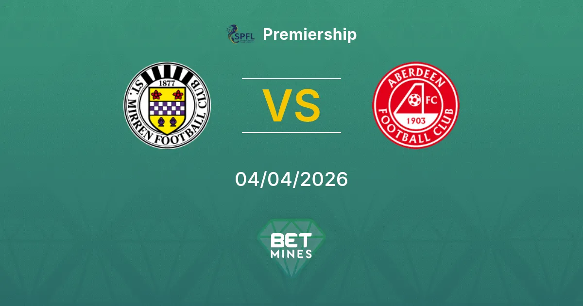 St. Mirren vs Aberdeen Pronóstico: Previa y Análisis del Partido | Premiership 04-04-2026