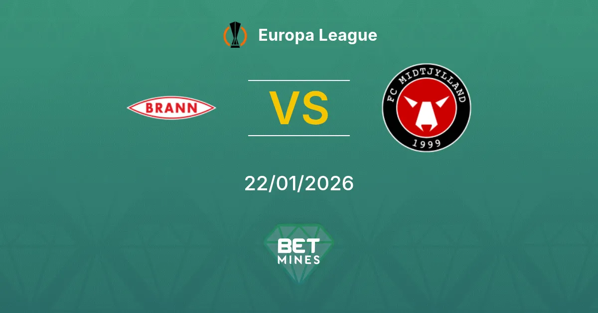 Brann vs FC Midtjylland Prediction: Match Preview and Analysis | Europa League 22-01-2026