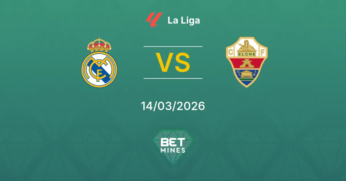 Real Madrid vs Elche Prediction: Match Preview and Analysis | La Liga 14-03-2026