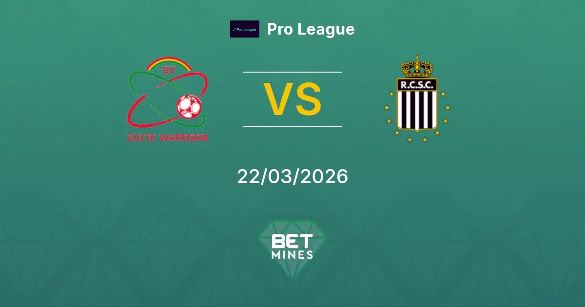 Zulte-Waregem vs Sporting Charleroi Pronostico: Anteprima e Analisi della Partita | Pro League 22-03-2026