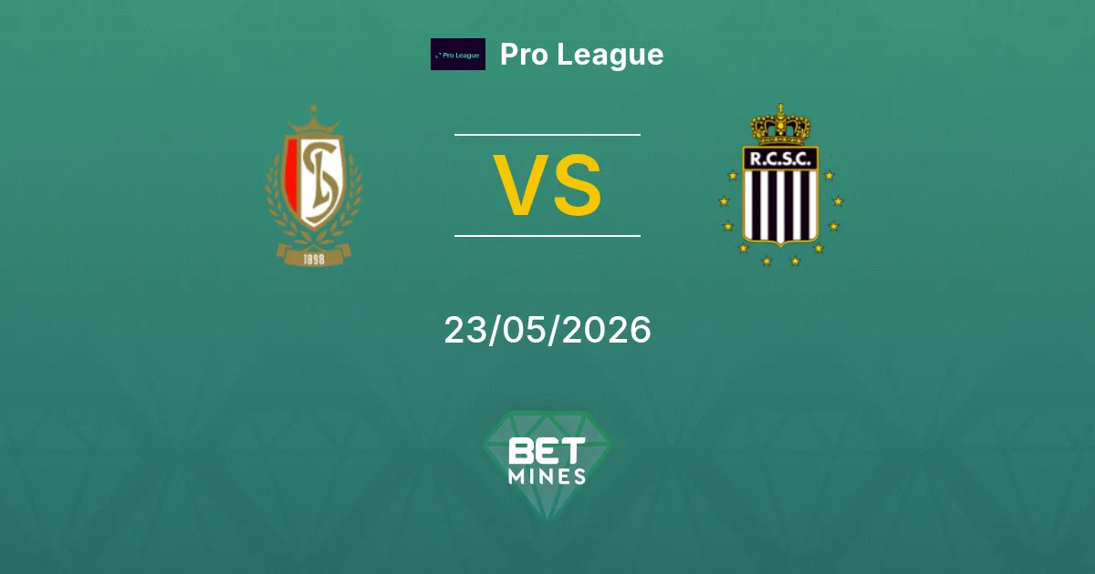 Standard Liège x Sporting Charleroi Palpite: Prévia e Análise da Partida | Pro League 23-05-2026