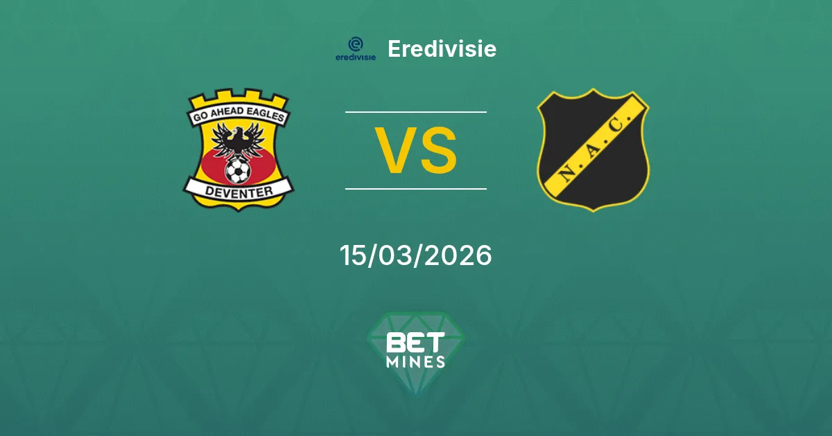 Go Ahead Eagles vs NAC Breda Prediction: Match Preview and Analysis | Eredivisie 15-03-2026