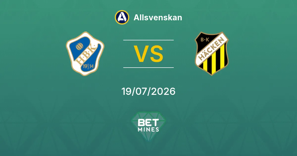Halmstad x Häcken Palpite: Prévia e Análise da Partida | Allsvenskan 19-07-2026