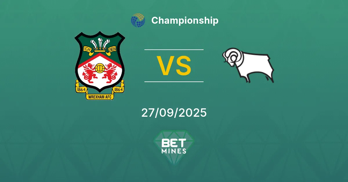 Wrexham x Derby County Palpite: Prévia e Análise da Partida | Championship 27-09-2025