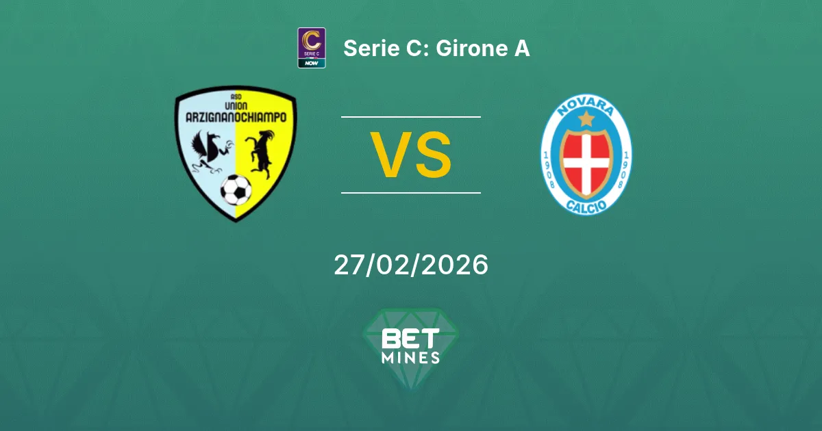 Union ArzignanoChiampo vs Novara Pronostic : Aperçu et Analyse du Match | Serie C : Groupe A 27-02-2026