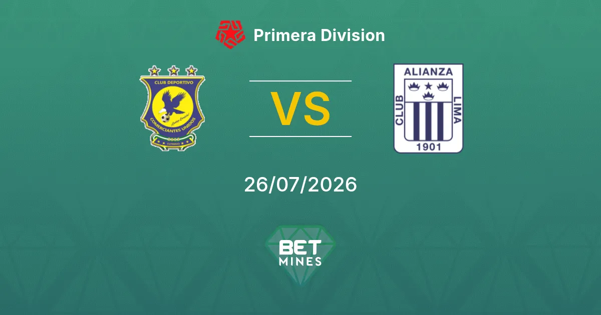 Comerciantes Unidos vs Alianza Lima Prediction: Match Preview and Analysis | Primera Division 26-07-2026