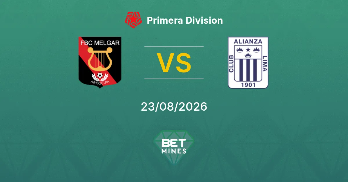 Palpite Melgar x Alianza Lima: Prévia e Análise da Partida | Primera Division 23-08-2026