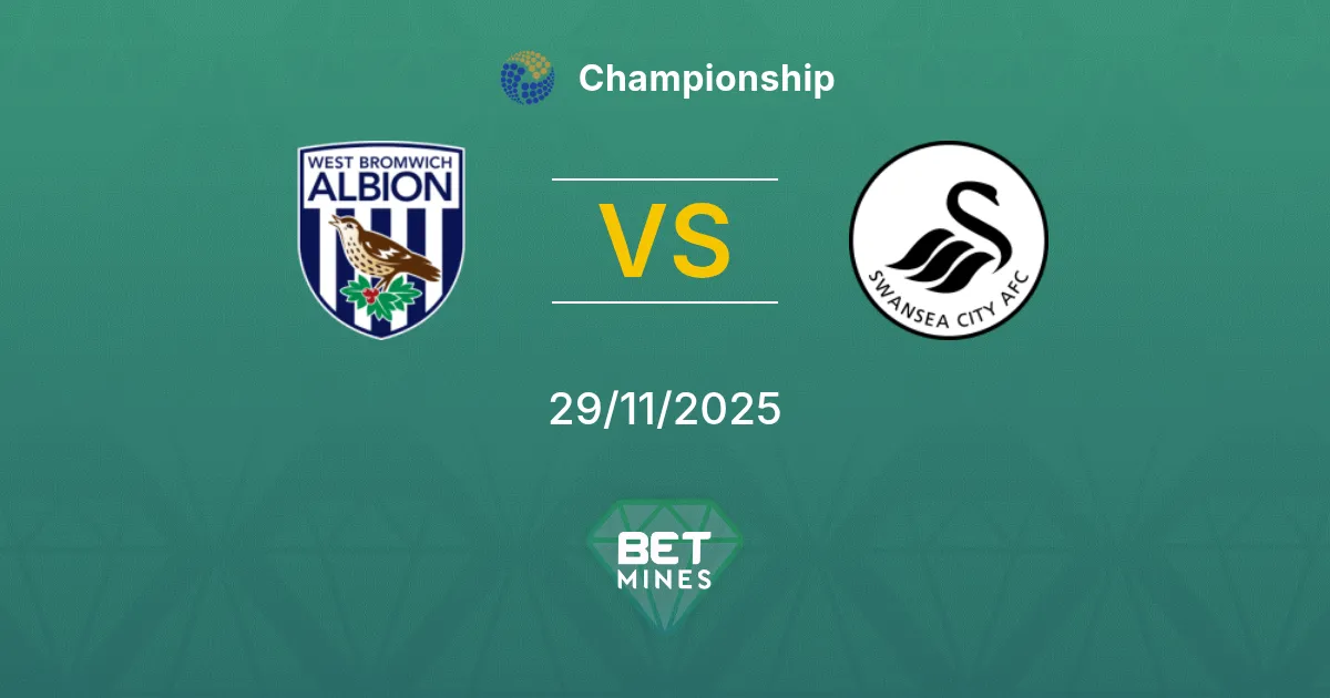 West Bromwich Albion vs Swansea City Prediction: Match Preview and Analysis | Championship 29-11-2025