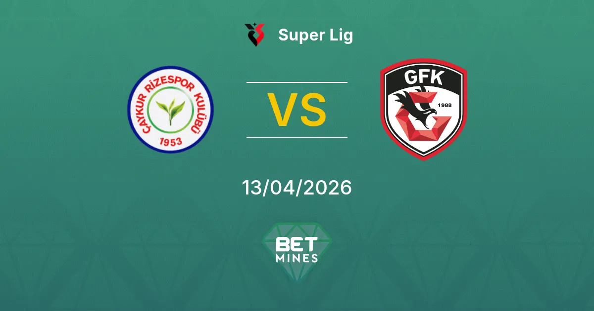Rizespor vs Gaziantep F.K. Pronóstico: Previa y Análisis del Partido | Super Lig 13-04-2026