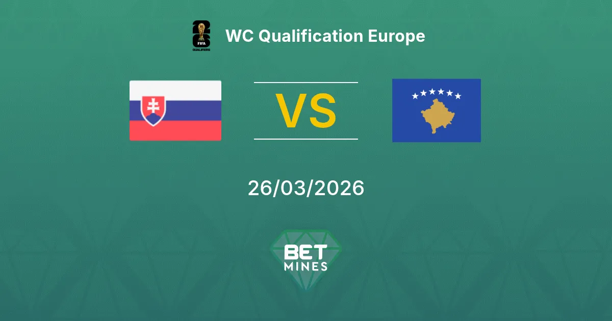 Slovakia vs Kosovo Prediction: Match Preview and Analysis | WC Qualification Europe 26-03-2026