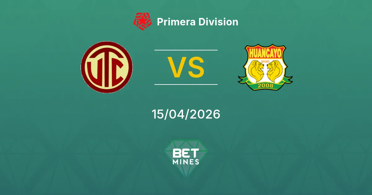UTC Cajamarca vs Sport Huancayo Pronóstico: Previa y Análisis del Partido | Primera División 15-04-2026