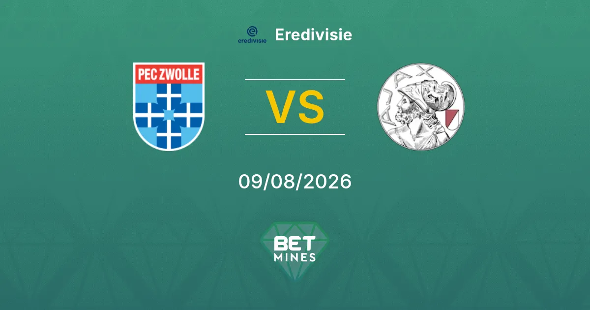 PEC Zwolle x Ajax Palpite: Prévia e Análise da Partida | Eredivisie 09-08-2026