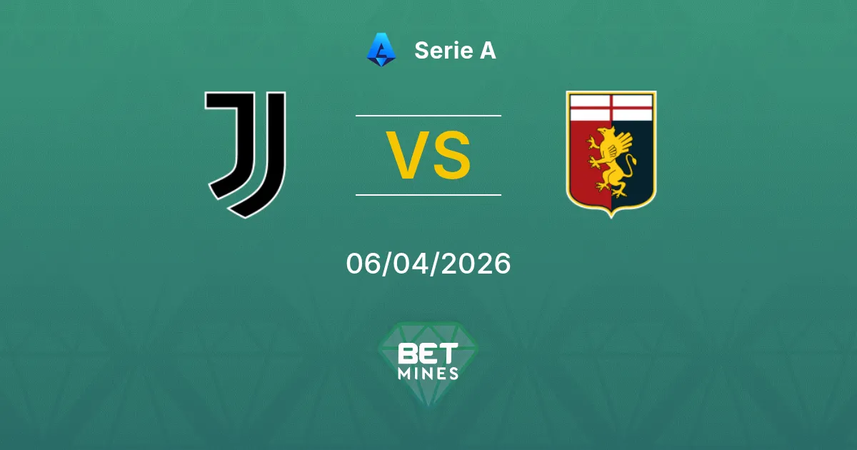 Juventus vs Genoa Pronóstico: Previa y Análisis del Partido | Serie A 06-04-2026